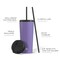 JoyJolt Vacuum Insulated Tumbler with Flip Lid and Straw - 24 oz - Purple